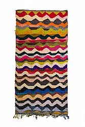 Alfombra Marroquí Bereber Boucherouite 140 x 295 cm
