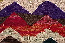 Alfombra Marroquí Bereber Boucherouite 140 x 295 cm