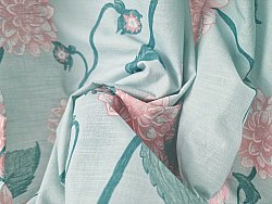 Mantel de algodón - Alyssa (verde/rosa)