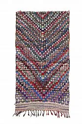 Alfombra Marroquí Bereber Boucherouite 230 x 125 cm