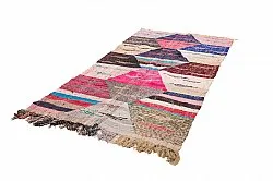 Alfombra Marroquí Bereber Boucherouite 125 x 260 cm