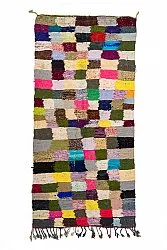 Alfombra Marroquí Bereber Boucherouite 135 x 275 cm