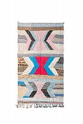 Alfombra Marroquí Bereber Boucherouite 140 x 255 cm