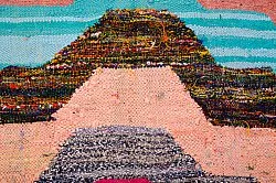 Alfombra Marroquí Bereber Boucherouite 145 x 235 cm