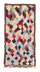Alfombra Marroquí Bereber Boucherouite 170 x 80 cm