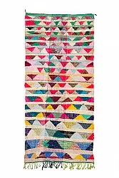 Alfombra Marroquí Bereber Boucherouite 145 x 330 cm