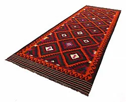 Alfombra kilim oriental 379 x 173 cm