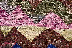 Alfombra Marroquí Bereber Boucherouite 125 x 245 cm