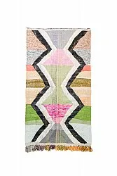Alfombra Marroquí Bereber Boucherouite 145 x 255 cm