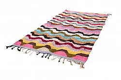 Alfombra Marroquí Bereber Boucherouite 140 x 265 cm