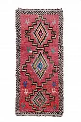 Alfombra Marroquí Bereber Boucherouite 285 x 130 cm