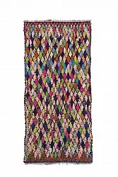 Alfombra Marroquí Bereber Boucherouite 245 x 115 cm