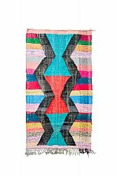 Alfombra Marroquí Bereber Boucherouite 135 x 230 cm