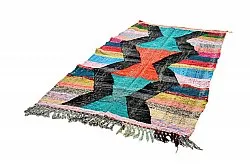 Alfombra Marroquí Bereber Boucherouite 135 x 230 cm