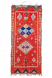 Alfombra Marroquí Bereber Boucherouite 340 x 155 cm