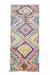 Alfombra Marroquí Bereber Boucherouite 145 x 365 cm
