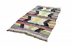 Alfombra Marroquí Bereber Boucherouite 130 x 245 cm