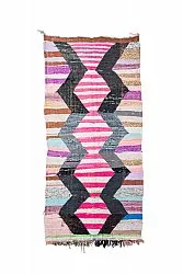 Alfombra Marroquí Bereber Boucherouite 130 x 265 cm