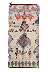 Alfombra Marroquí Bereber Boucherouite 240 x 110 cm