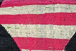Alfombra Marroquí Bereber Boucherouite 130 x 265 cm