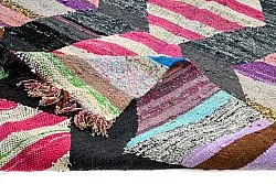 Alfombra Marroquí Bereber Boucherouite 130 x 265 cm