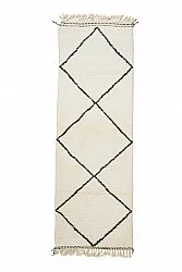 Alfombra Kilim Marroquí Bereber Beni Ourain 285 x 95 cm