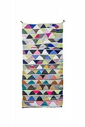 Alfombra Marroquí Bereber Boucherouite 145 x 305 cm