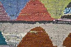 Alfombra Marroquí Bereber Boucherouite 145 x 305 cm