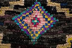 Alfombra Marroquí Bereber Boucherouite 275 x 145 cm