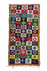 Alfombra Marroquí Bereber Boucherouite 290 x 145 cm