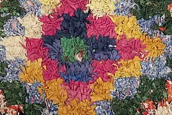 Alfombra Marroquí Berber Boucherouite 215 x 170 cm