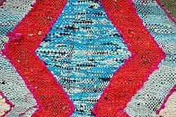 Alfombra Marroquí Bereber Boucherouite 115 x 220 cm