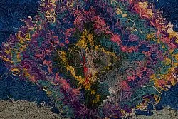 Alfombra Marroquí Bereber Boucherouite 270 x 140 cm