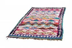 Alfombra Marroquí Bereber Boucherouite 195 x 135 cm