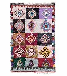 Alfombra Marroquí Bereber Boucherouite 205 x 120 cm