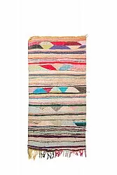 Alfombra Marroquí Bereber Boucherouite 120 x 245 cm