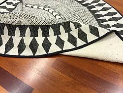 Alfombras redondeadas - Marrakech (redondo) (negro/blanco/gris)