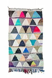 Alfombra Marroquí Bereber Boucherouite 125 x 230 cm