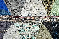 Alfombra Marroquí Bereber Boucherouite 125 x 230 cm