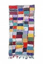 Alfombra Marroquí Bereber Boucherouite 250 x 120 cm