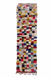 Alfombra Marroquí Bereber Boucherouite 380 x 105 cm