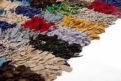 Alfombra Marroquí Bereber Boucherouite 380 x 105 cm