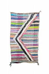 Alfombra Marroquí Bereber Boucherouite 135 x 240 cm