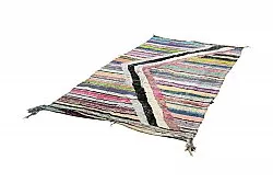 Alfombra Marroquí Bereber Boucherouite 135 x 240 cm