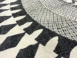 Alfombras redondeadas - Marrakech (redondo) (negro/blanco/gris)