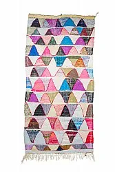 Alfombra Marroquí Bereber Boucherouite 135 x 275 cm