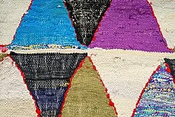 Alfombra Marroquí Bereber Boucherouite 135 x 275 cm