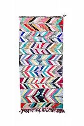 Alfombra Marroquí Bereber Boucherouite 150 x 320 cm