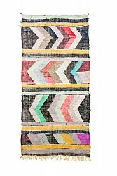 Alfombra Marroquí Bereber Boucherouite 130 x 260 cm