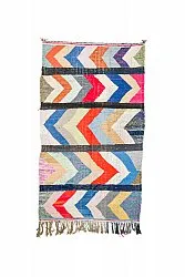 Alfombra Marroquí Bereber Boucherouite 135 x 250 cm